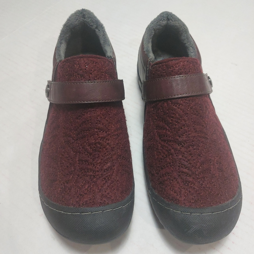 JBU by Jambu Women's Blair Oxford Flats Red/Wine 9.5M